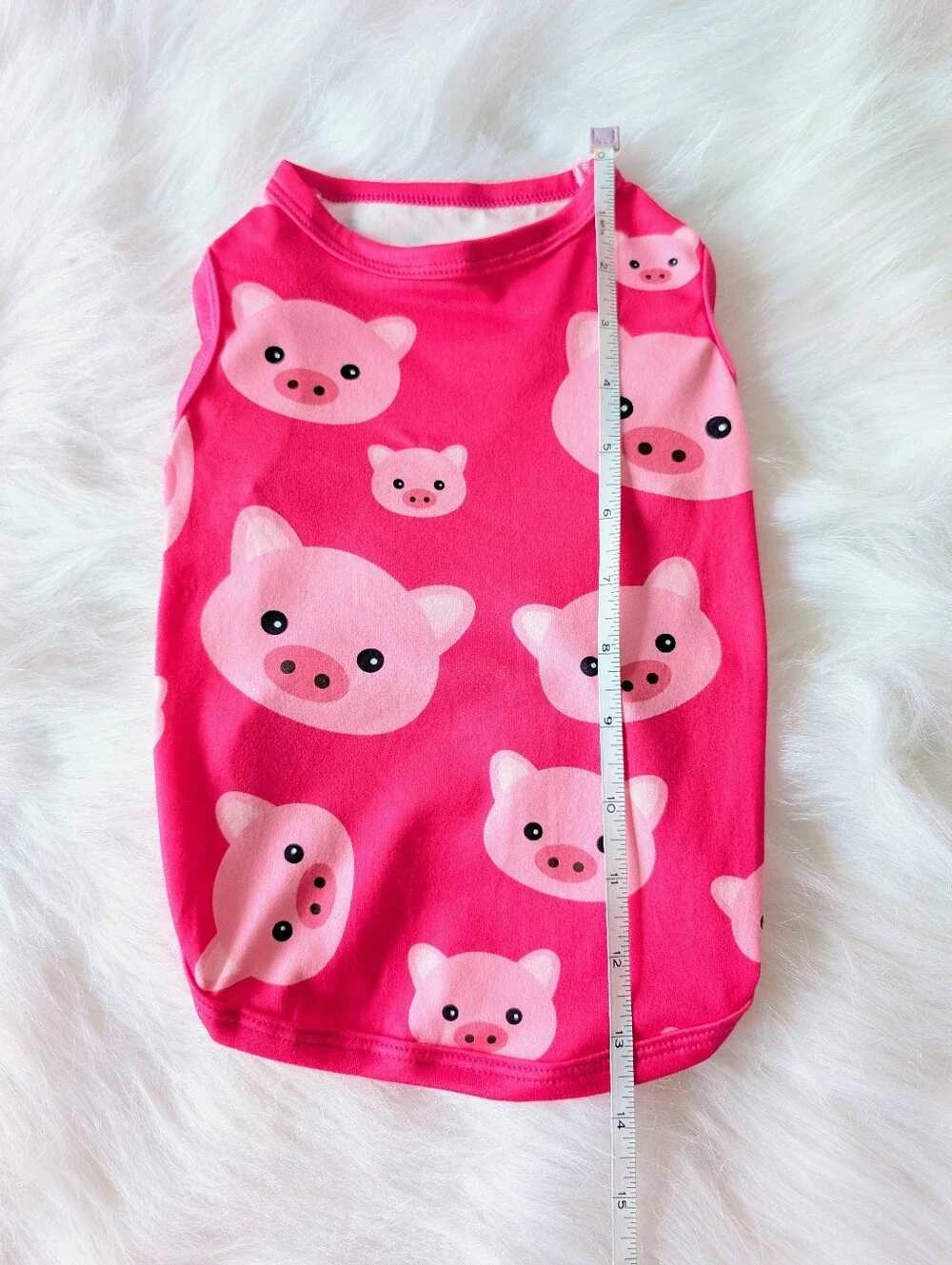 Cutebone Dog Tee, Pigs, New, Medium, Pink Multi-Color